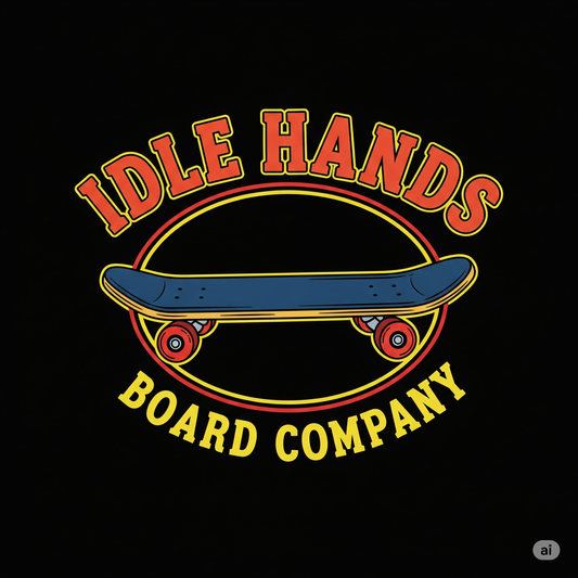 Idle Hands Board Company Brand t-shirt